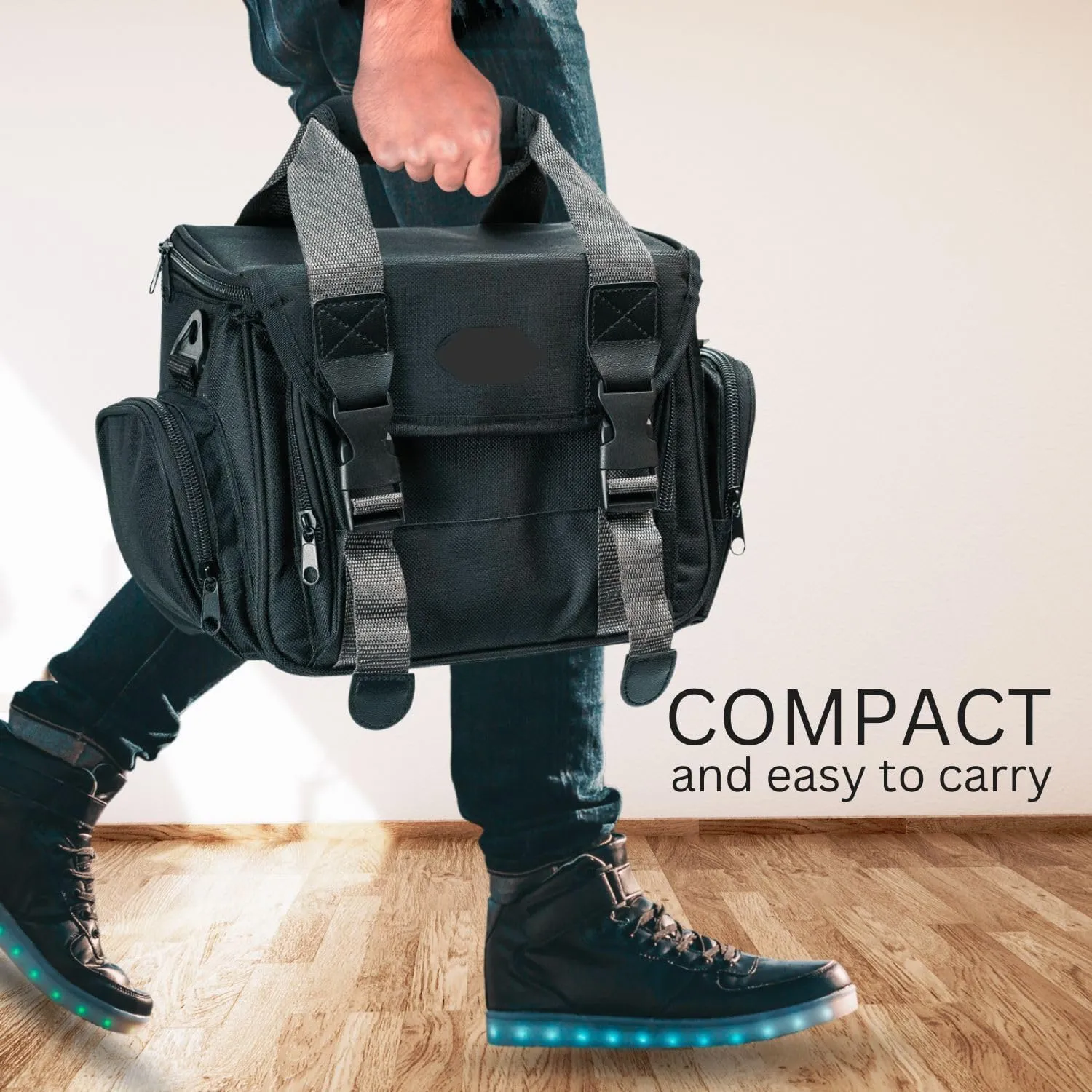 Digital Camera/Video Padded Carrying Bag/Case for Nikon, Sony, Pentax, Olympus Panasonic, Samsung, and Canon DSLR Camera (E) X-Large