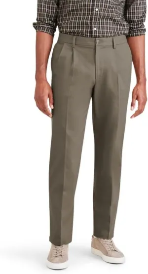 Dockers Men's Classic Fit Signature Iron Free Khaki with Stain Defender Pants - Pleated (Regular and Big & Tall)