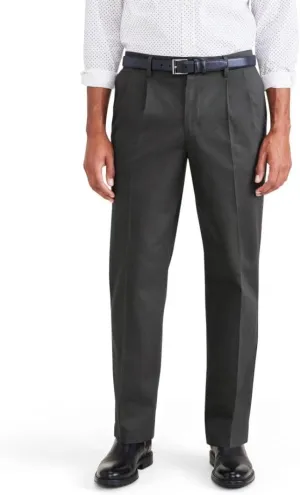 DOCKERS Mens Classic Fit Signature Iron Free Khaki With Stain Defender Pants - Pleated (Regular and Big & Tall)