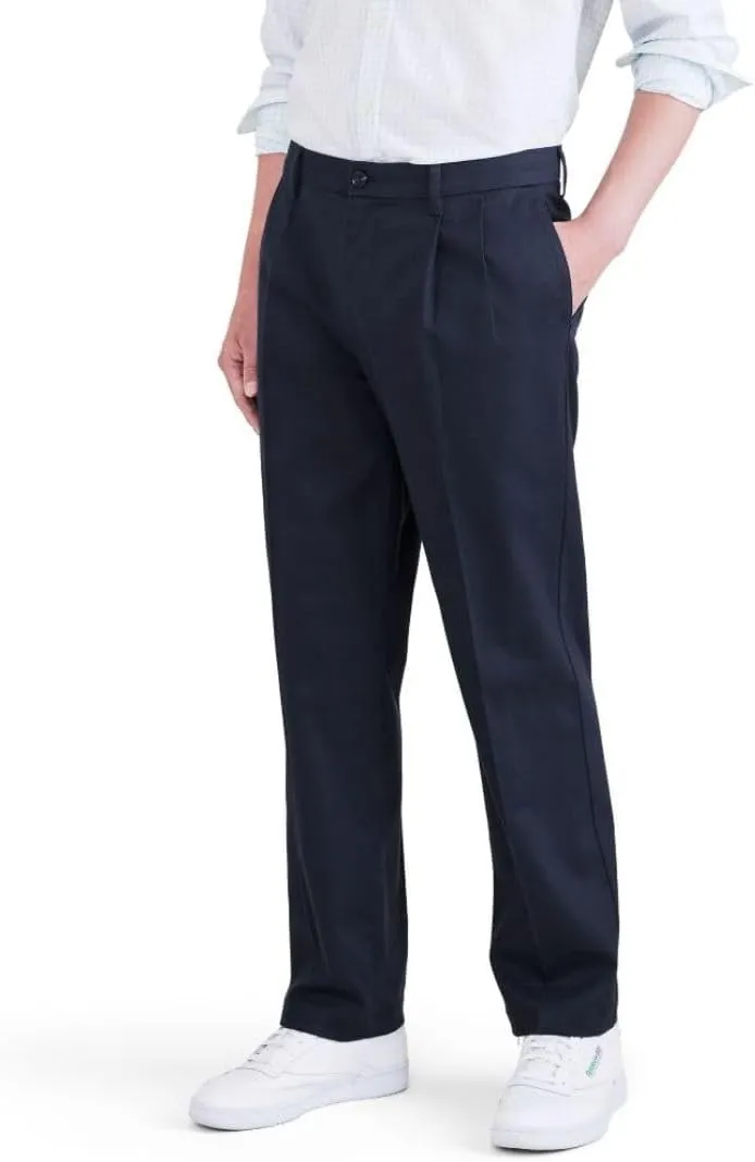 Dockers Men's Classic Fit Signature Iron Free Khaki with Stain Defender Pants - Pleated (Regular and Big & Tall)