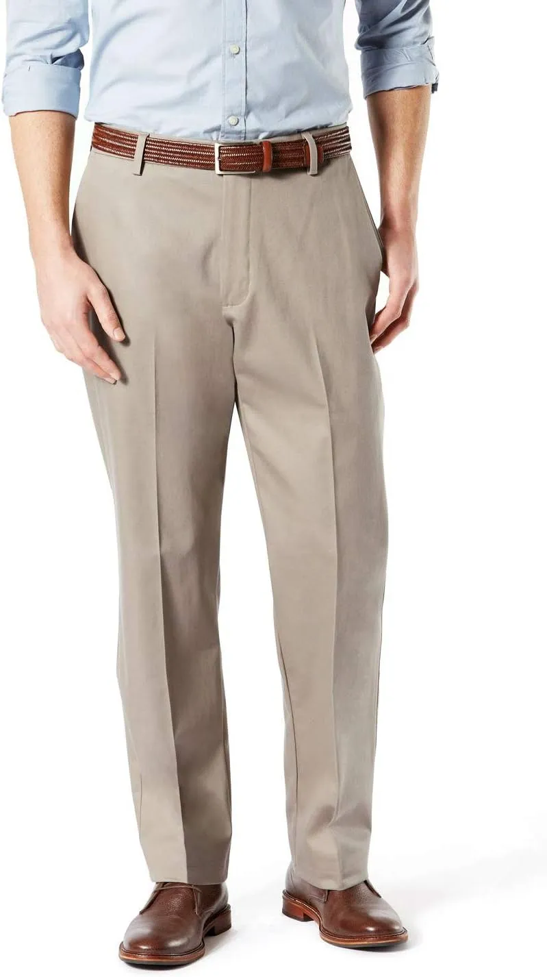 Dockers Men's Classic Fit Signature Khaki Lux Cotton Stretch Pants