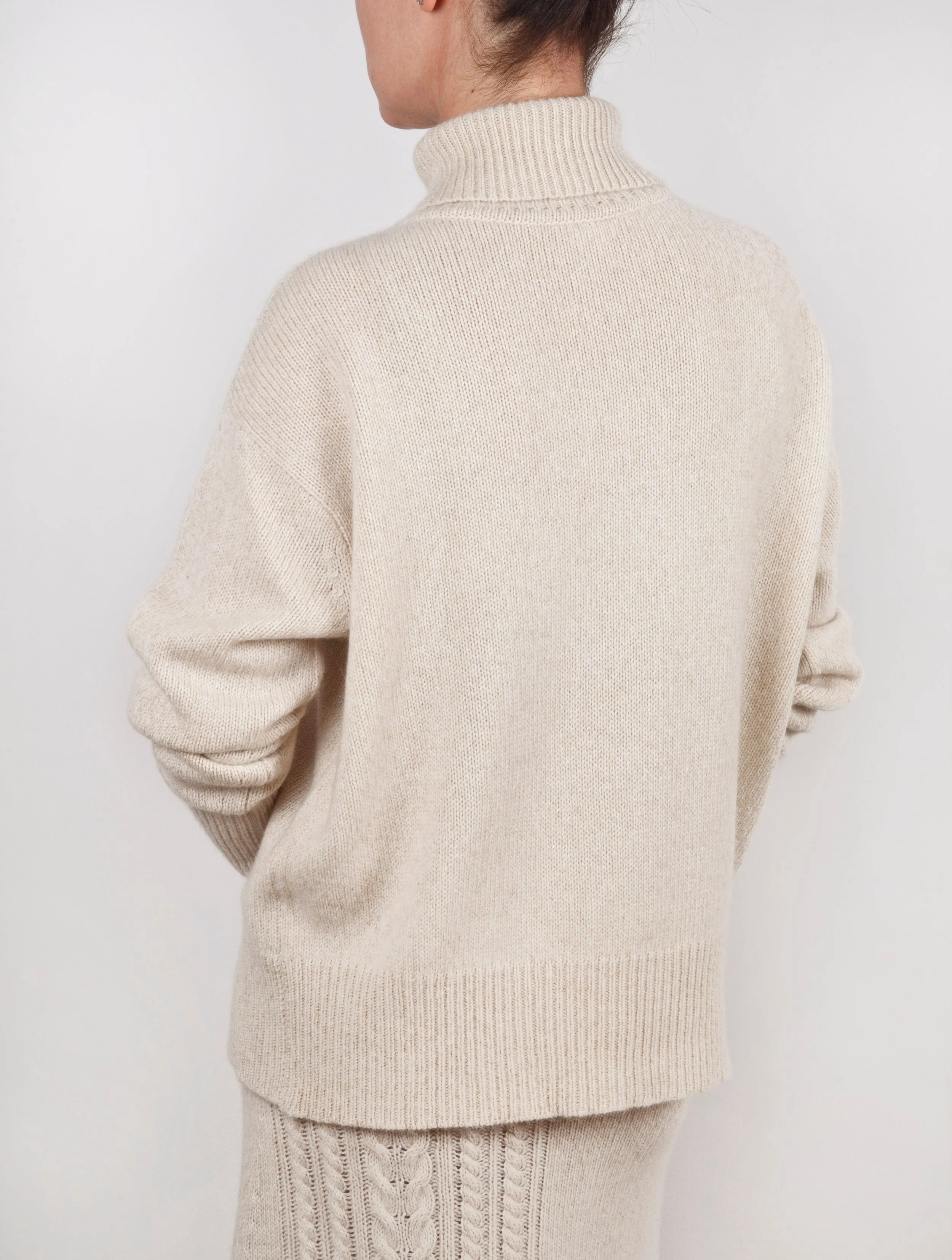Drop Shoulder Cashmere Sweater