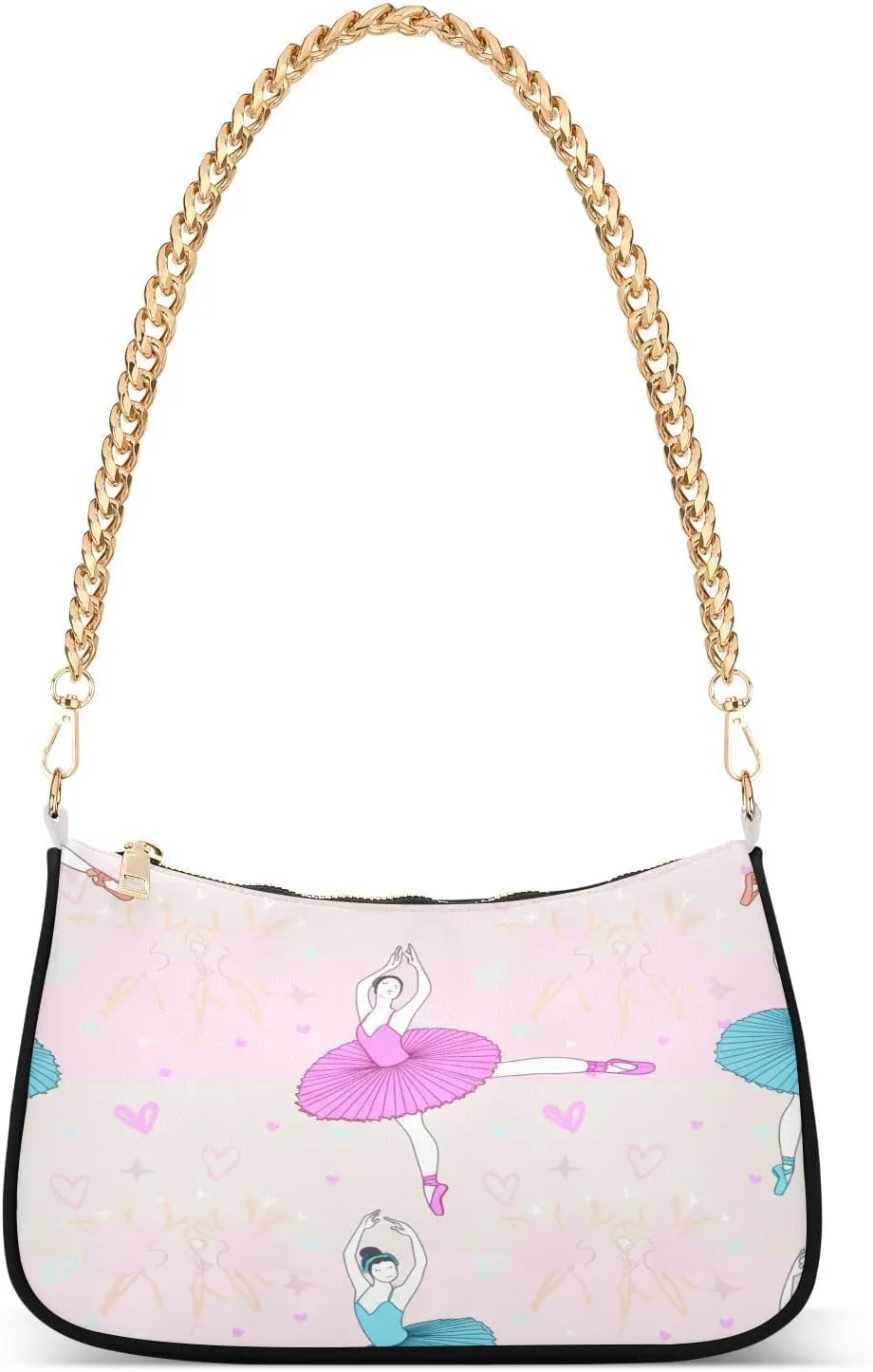 Elegant Ballet Dancers Pastel Women's Small Purse, Cute Shoulder Purse