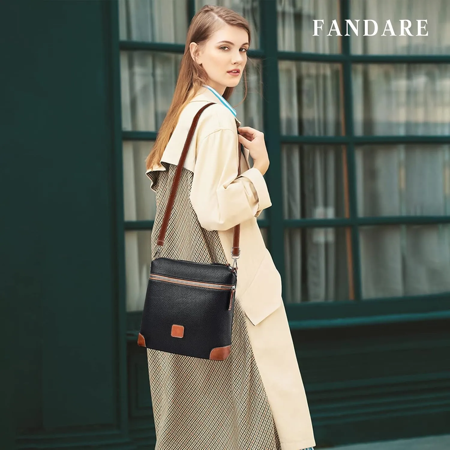 Elegant Bucket Bag Womens Crossbody Phone Bag Ladies Shoulder Bag