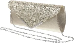 Elegant Evening Clutch Purse Snap Handbag Fashion Chain Bag for Wedding Party Prom