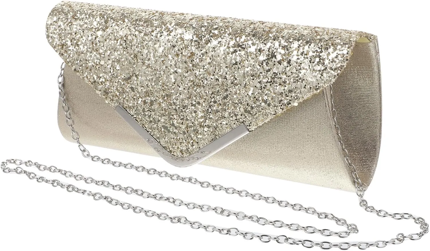 Elegant Evening Clutch Purse Snap Handbag Fashion Chain Bag for Wedding Party Prom