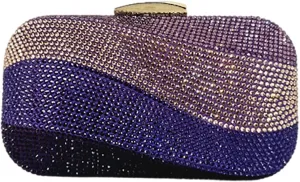 Elegant Rhinestone Box Evening Bag Women Formal Handbag Crystal Clutch Bridal Purse Wedding Bag