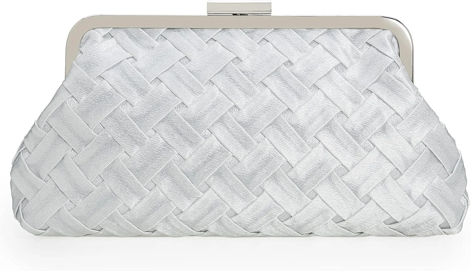 Evening Bag Women Small Dressy Clutch Handbag Braided Satin Formal Purse for Wedding/Prom/Black tie Party