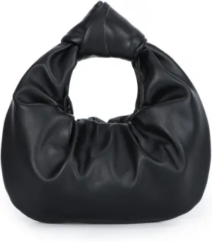 Fecialy Women's Ruched Clutch Purse PU Leather Hobo Handbag Knot Formal Evening Bag Pleated Bag
