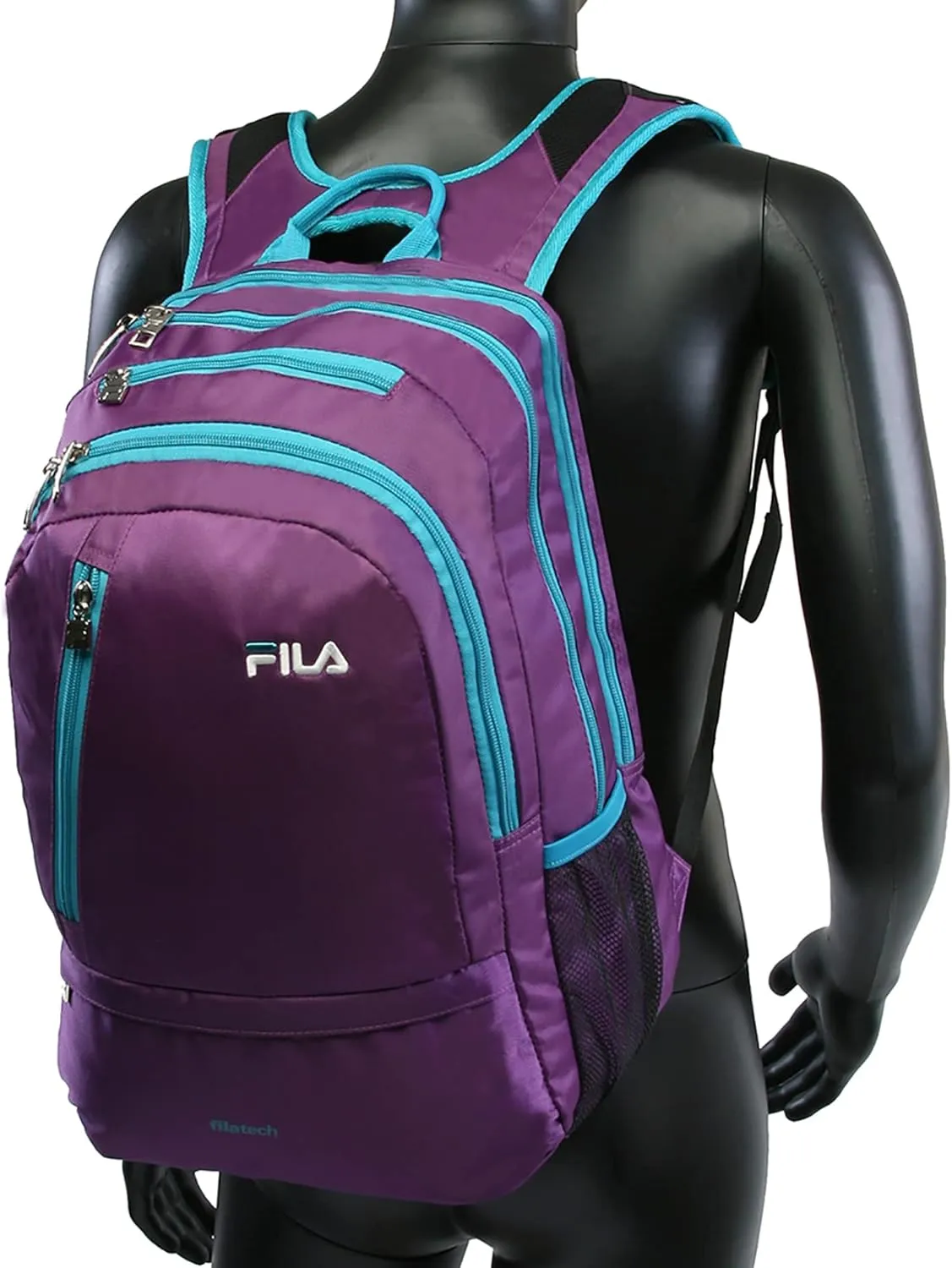 Fila Duel Tablet and Laptop Backpack, Purple TEAL2, One Size
