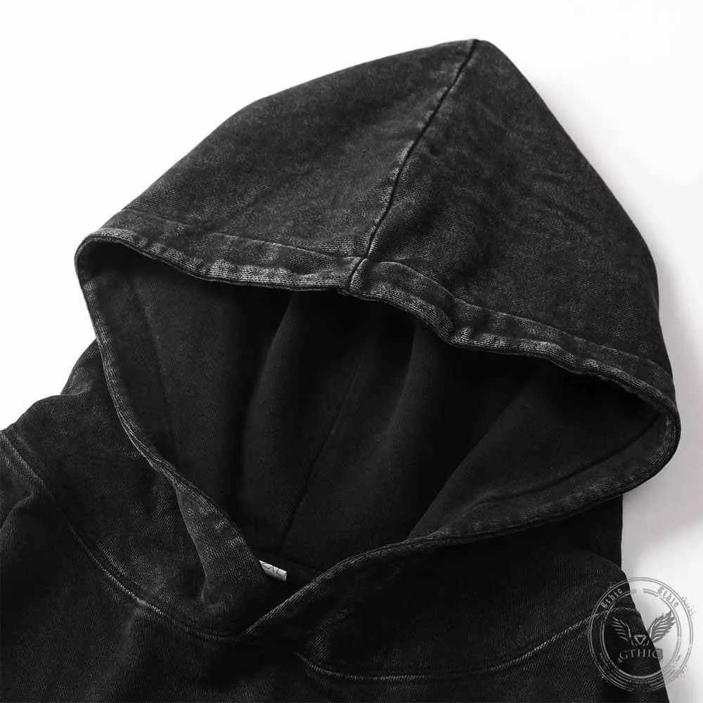 Funny Wait And What Vintage Washed Hoodie