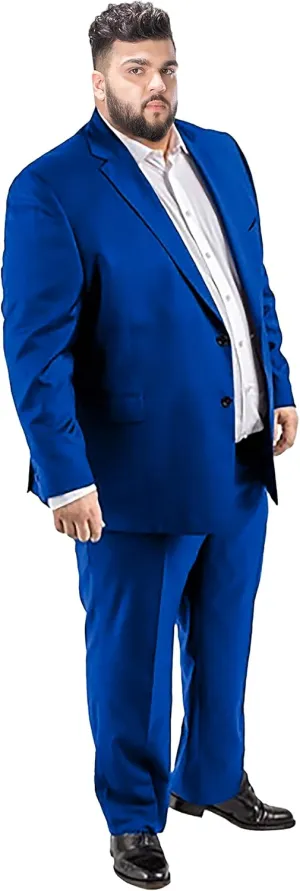 GATMSTZ Mens Suits Big and Tall 2 Pieces Blazer Pants Set Classic Fit