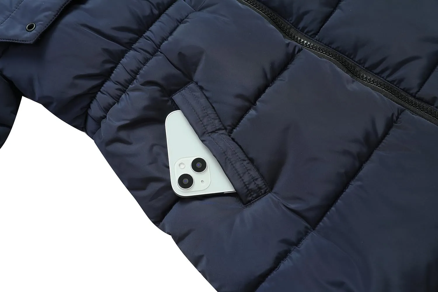 Girl's Winter Long Coat Parka Kids Warm Hooded Puffer Jacket Long-lasting