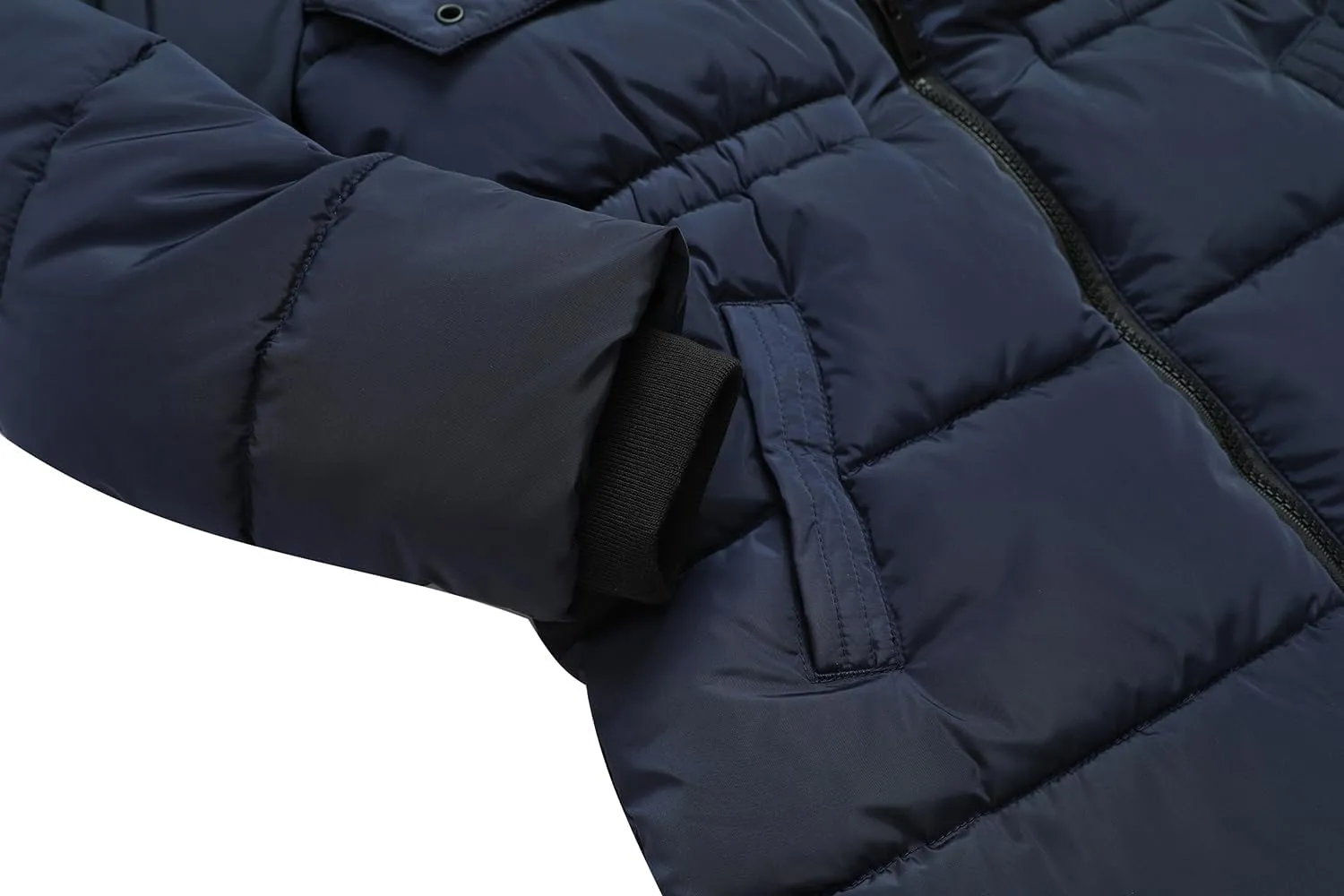 Girl's Winter Long Coat Parka Kids Warm Hooded Puffer Jacket Long-lasting