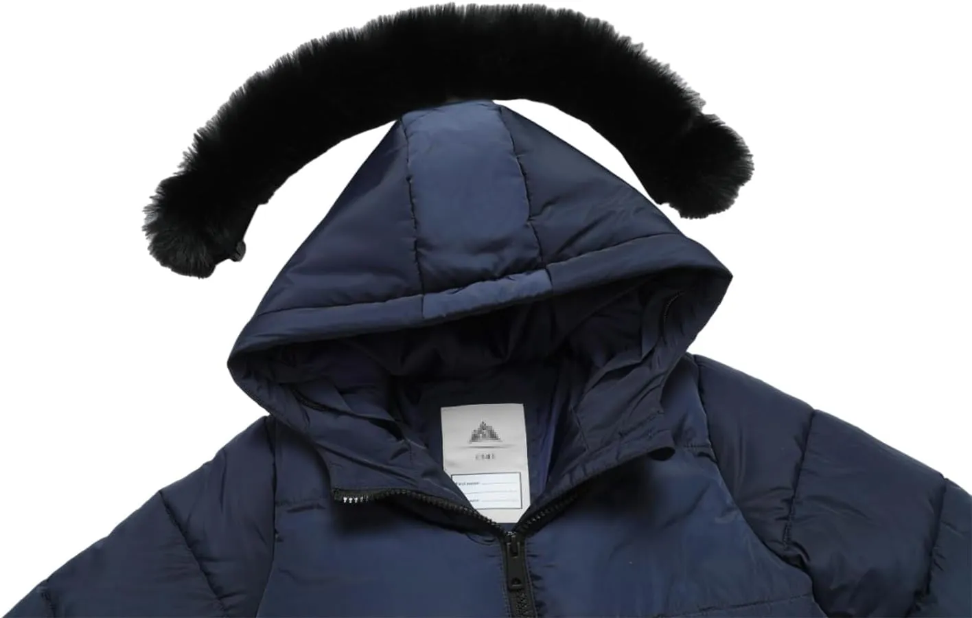 Girl's Winter Long Coat Parka Kids Warm Hooded Puffer Jacket Long-lasting