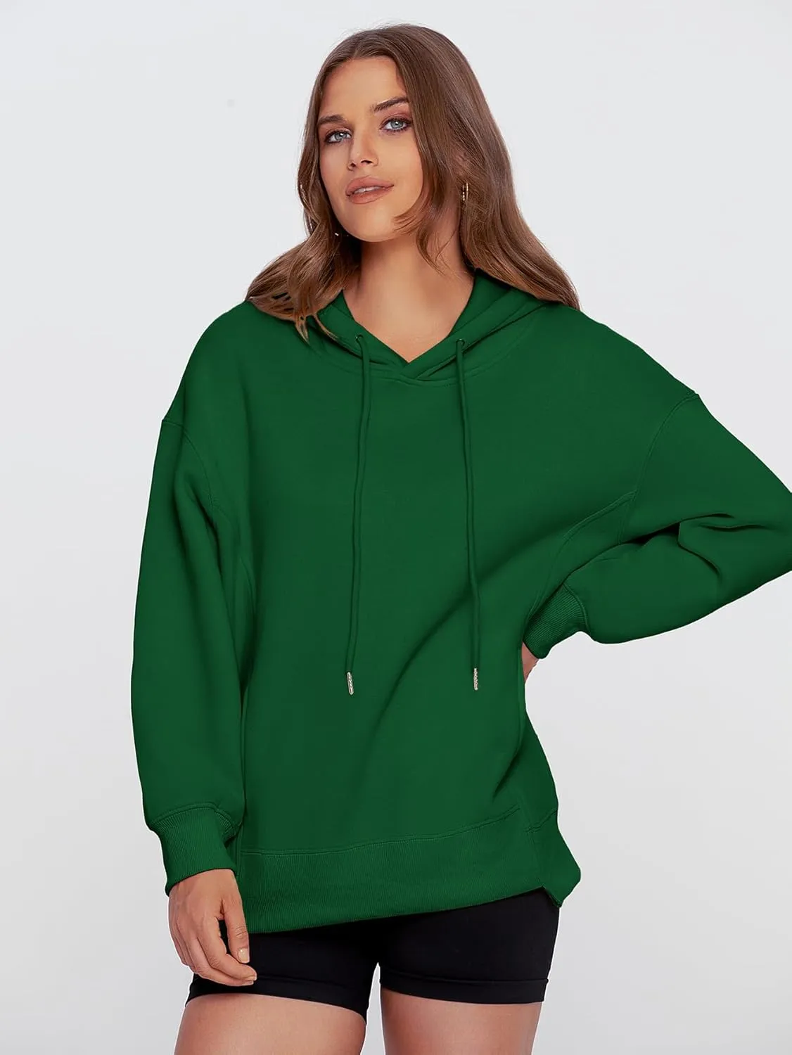 Glamaker Women's Hoodies Oversized Fall Fleece Sweatshirt Fashion Long Sleeve Pullover Trendy Outfits With Pocket