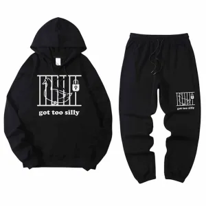 Goose Got Too Silly Crew Collar Hoodie Pants Set