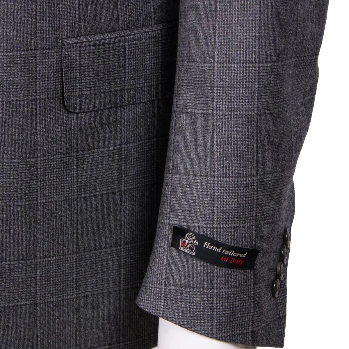 Grey Prince of Wales Check Wool Suit