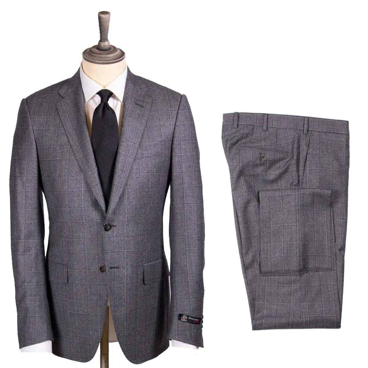 Grey Prince of Wales Check Wool Suit