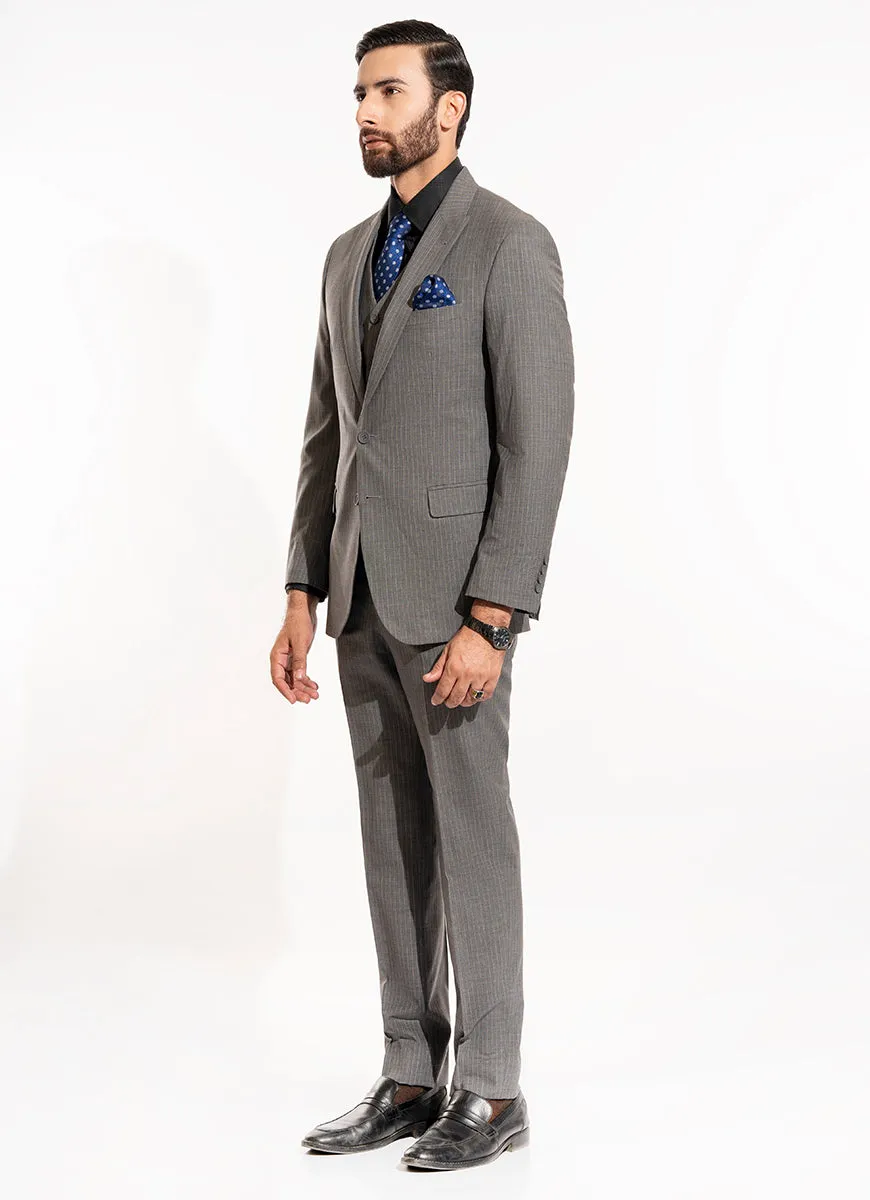 Grey Stripes 3-Piece Suit