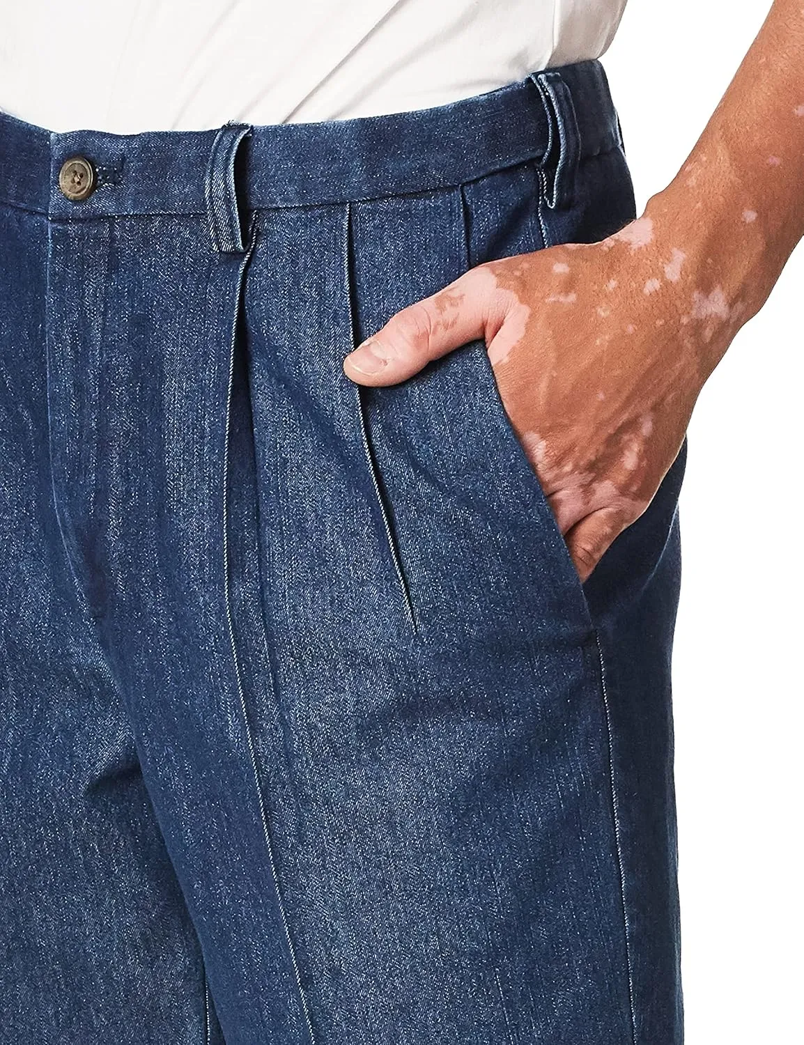 Haggar Men's Casual Classic Fit Denim Trouser Pant-Regular and Big & Tall Sizes