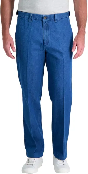 Haggar Men's Casual Classic Fit Denim Trouser Pant-Regular and Big & Tall Sizes