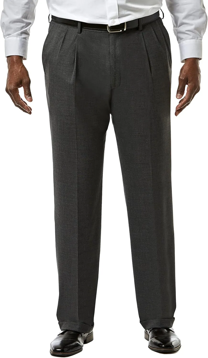 Haggar Men's Classic Fit Soild Stretch Suit Separate Pant (Regular and Big and Tall)