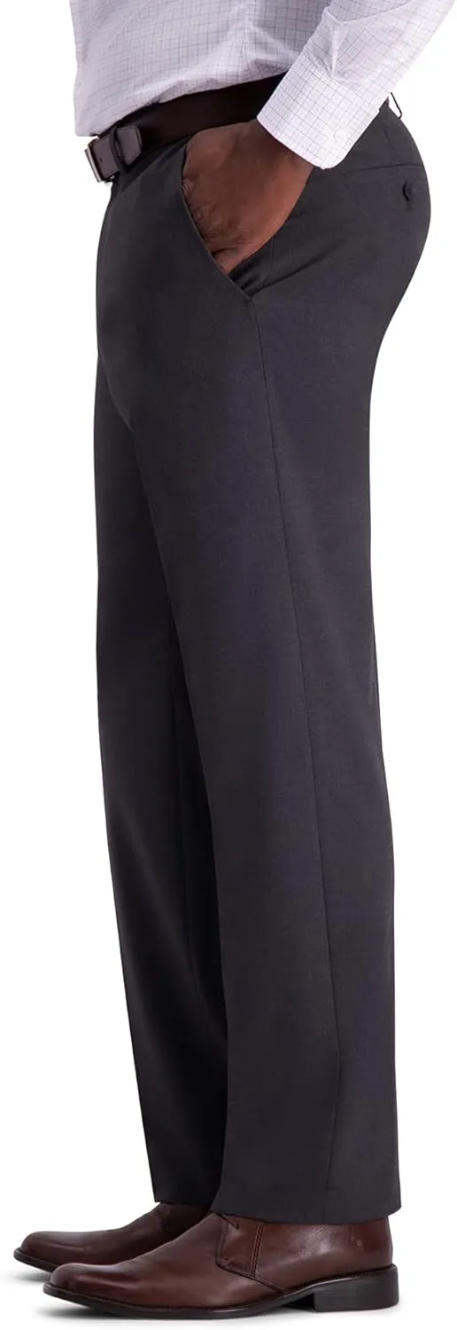 Haggar Men's Classic Fit Soild Stretch Suit Separate Pant (Regular and Big and Tall)