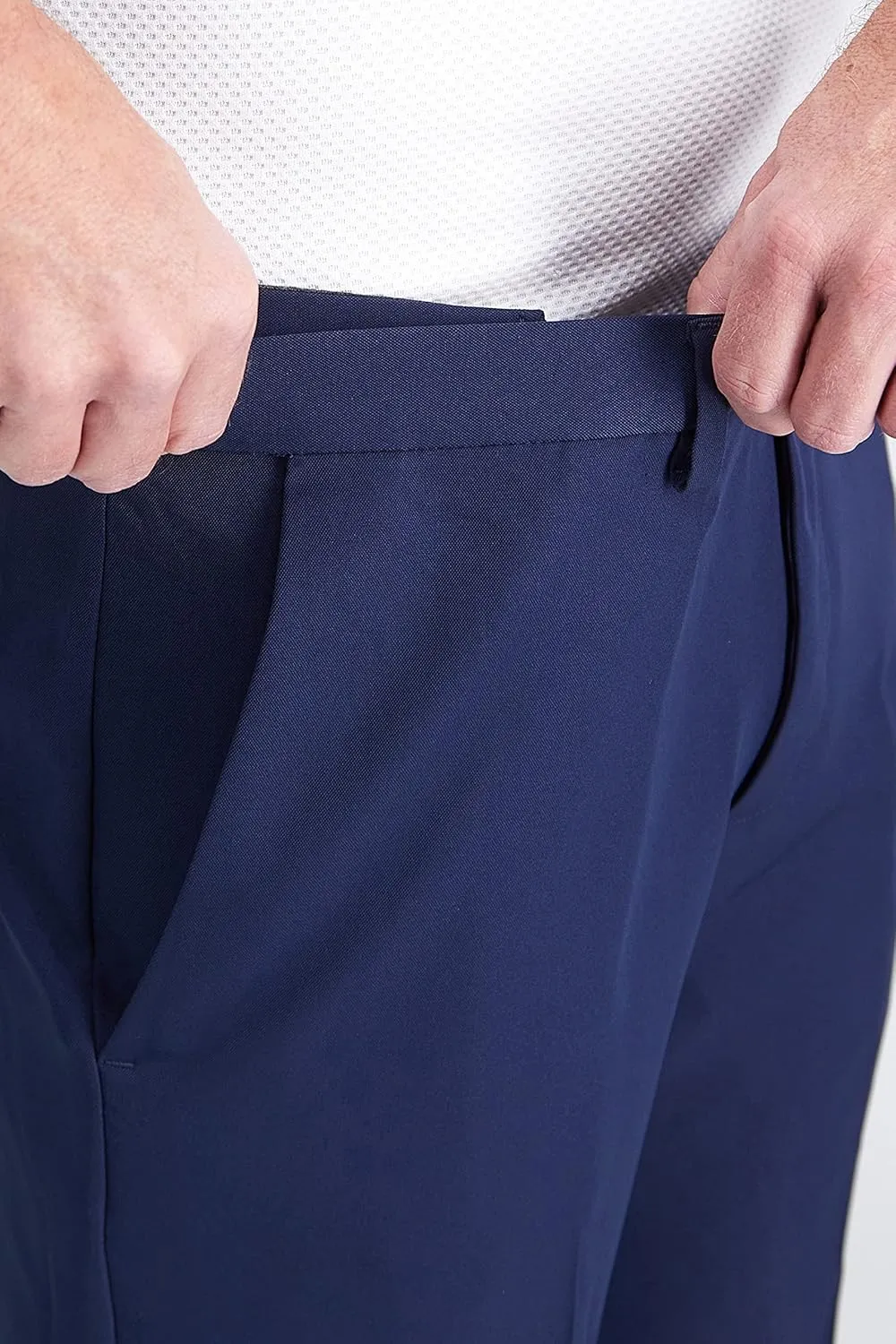 Haggar Men's Cool 18 Pro Classic Fit Flat Front Dress Casual Stretch Golf Pant (Regular and Big & Tall Sizes)
