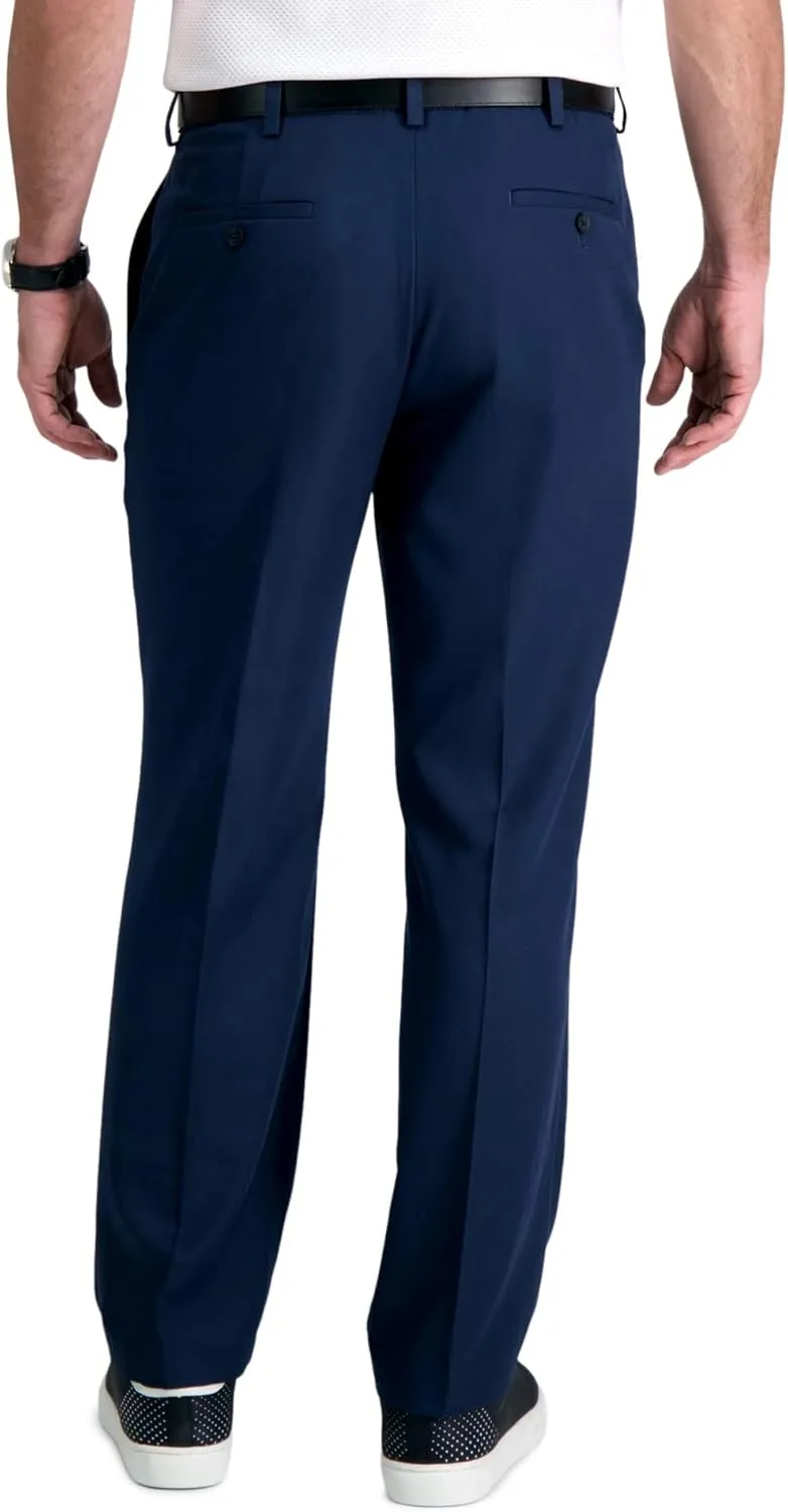 Haggar Men's Cool 18 Pro Classic Fit Flat Front Dress Casual Stretch Golf Pant (Regular and Big & Tall Sizes)