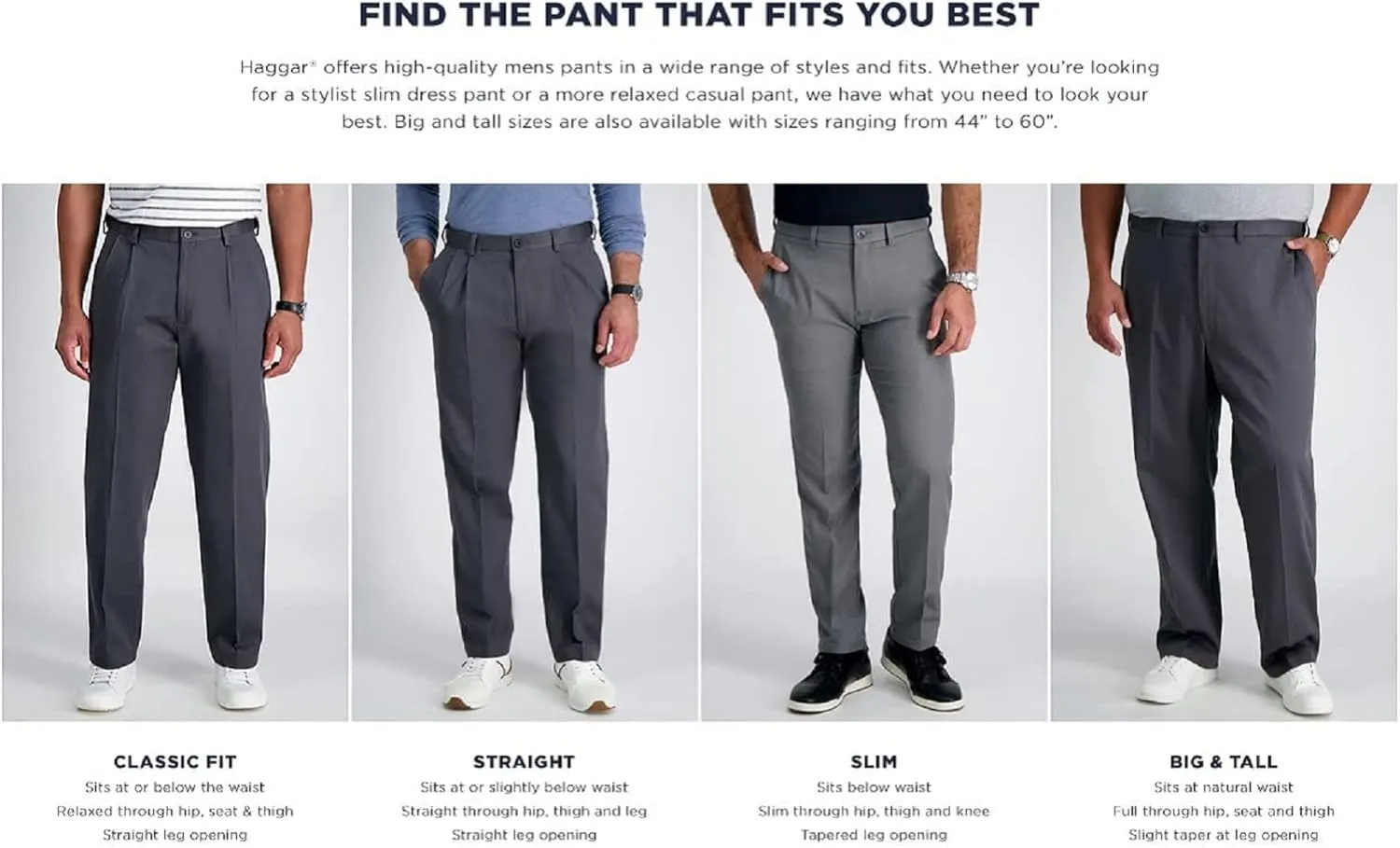 Haggar Men's Cool 18 Pro Classic Fit Flat Front Dress Casual Stretch Golf Pant (Regular and Big & Tall Sizes)