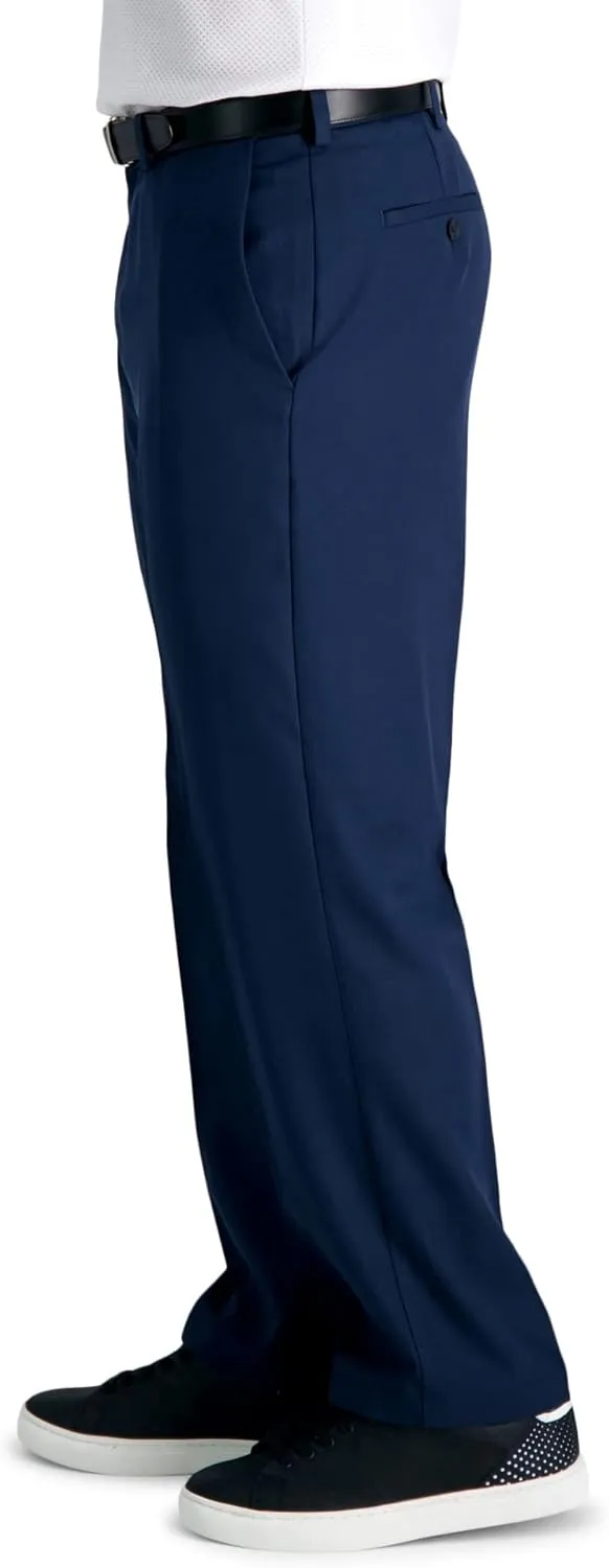 Haggar Men's Cool 18 Pro Classic Fit Flat Front Dress Casual Stretch Golf Pant (Regular and Big & Tall Sizes)