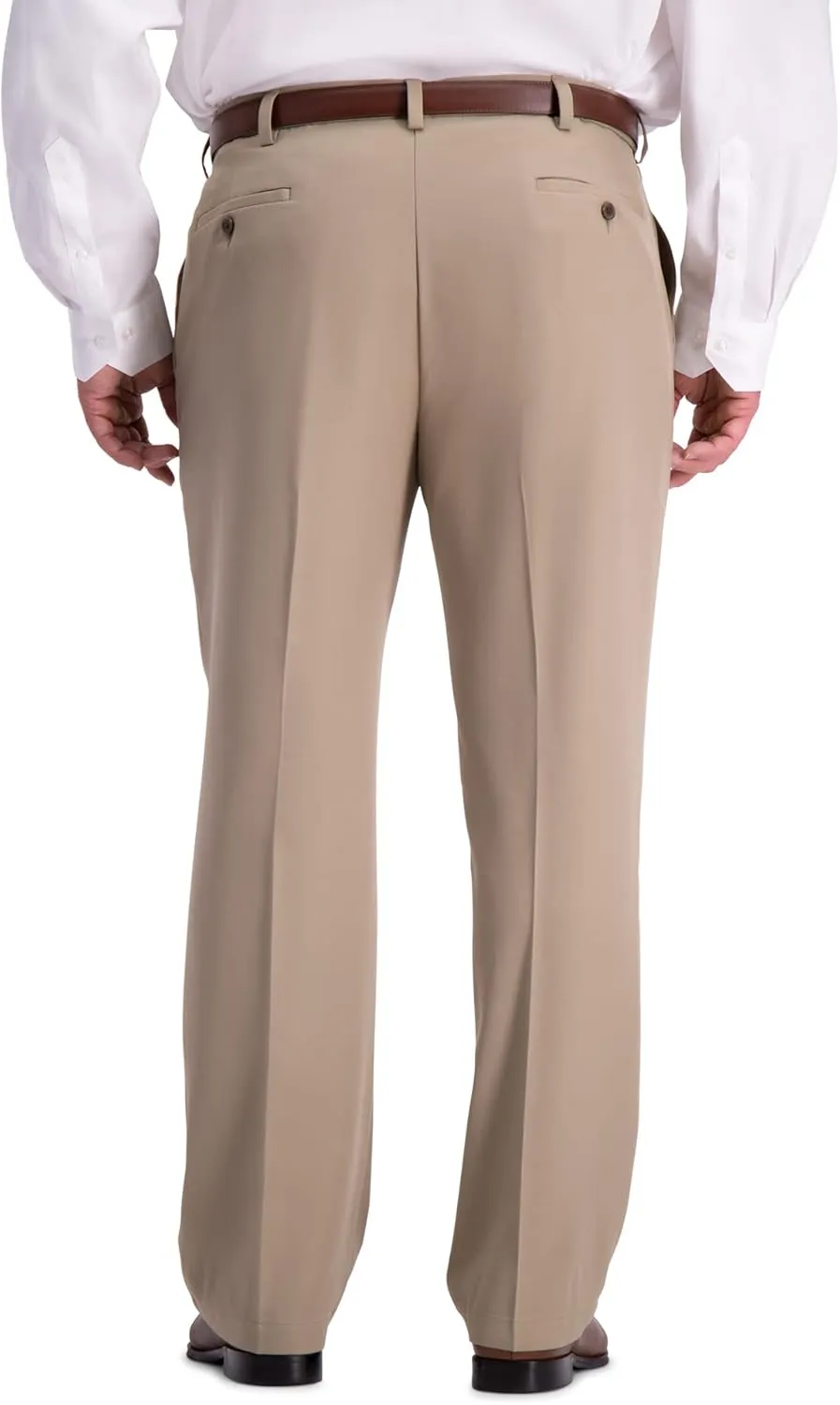 Haggar Men's Cool 18 Pro Classic Fit Flat Front Dress Casual Stretch Golf Pant (Regular and Big & Tall Sizes)