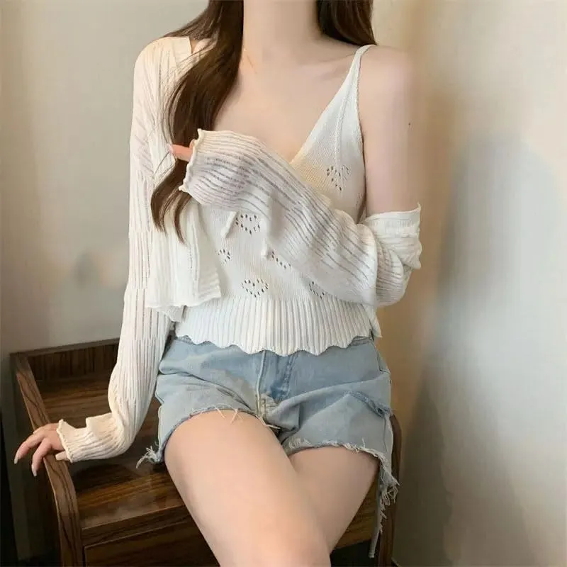Hgvcfcv Women Knitted Camisole Comfy Tank Tops Undershirt Sleeveless base shirt