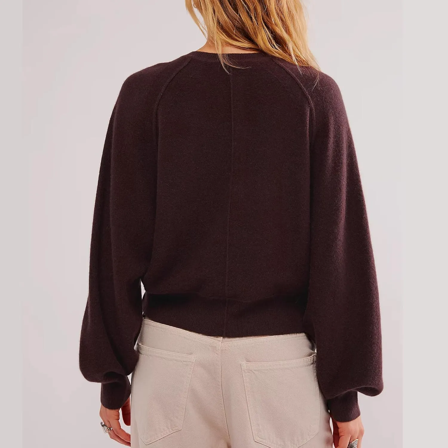 Hixiaohe Women's Long Sleeve Button Down Sweater Knitted Pullover Henley Shirts Casual Tops Lightweight Trendy Outfits