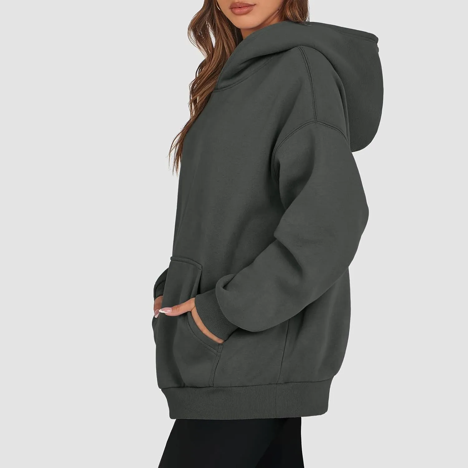 Hoodies for Women Trendy Oversized Hoodie Long Sleeve Y2k Hoodies Sweatshirt with Pockets Fleece Loose Fit Hoodie