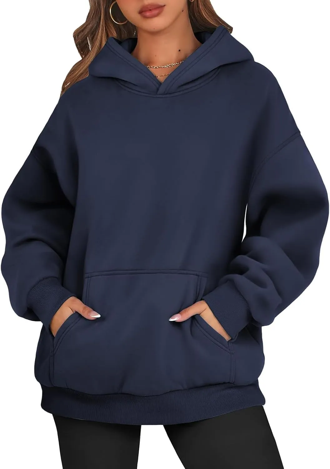 Hoodies for Women Trendy Oversized Hoodie Long Sleeve Y2k Hoodies Sweatshirt with Pockets Fleece Loose Fit Hoodie