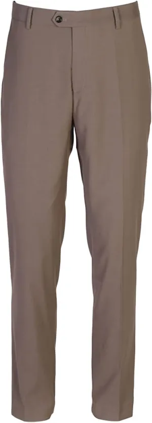 JEShifangjiusu Men's Classic Fit Dress Pant Flat Front Straight Casual Pants Fashion Retro Stretch Business Dress Chino Pants (36,Khaki), Khaki, 36
