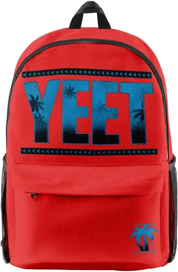 Jey Uso Yeet Backpack Women Men Rucksack Unisex Travel Bag Packsack Harajuku Casual Daypack Fashion Bags (Red,One Size)