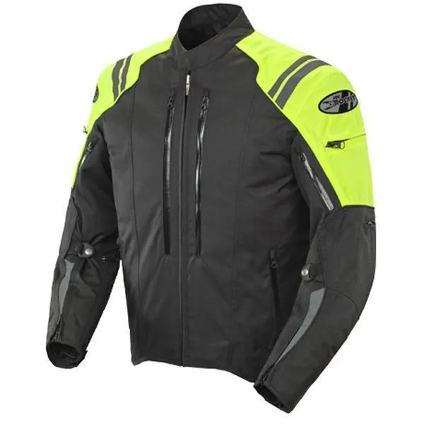 Joe Rocket 'Atomic 4.0' Mens Hi-Visibility Yellow Textile Jacket