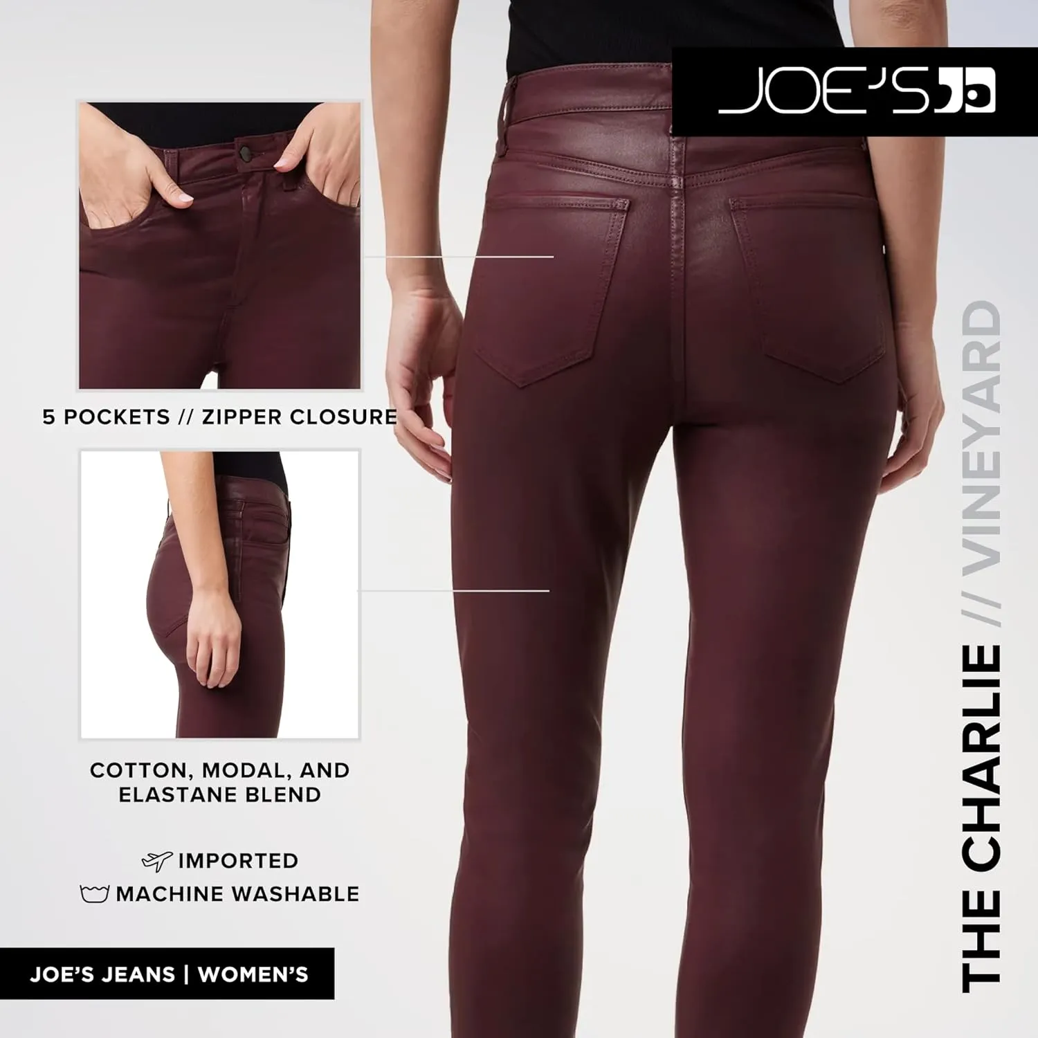 Joe's Women's The Charlie High Rise Skinny Ankle Jean