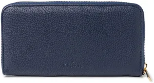 KEDZIE Eclipse Vegan Leather Zip-Around Clutch Wallet Credit Card Holder Phone Wristlet for Women