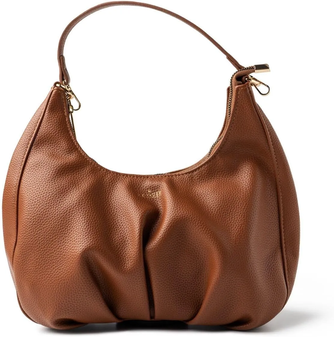 KEDZIE Elle Shoulder Bag Vegan Leather Crossbody Purse for Women - Chestnut