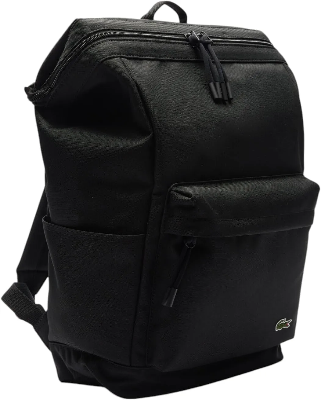Lacoste Unisex Neocroc Rectangular Backpack, Black, One Size