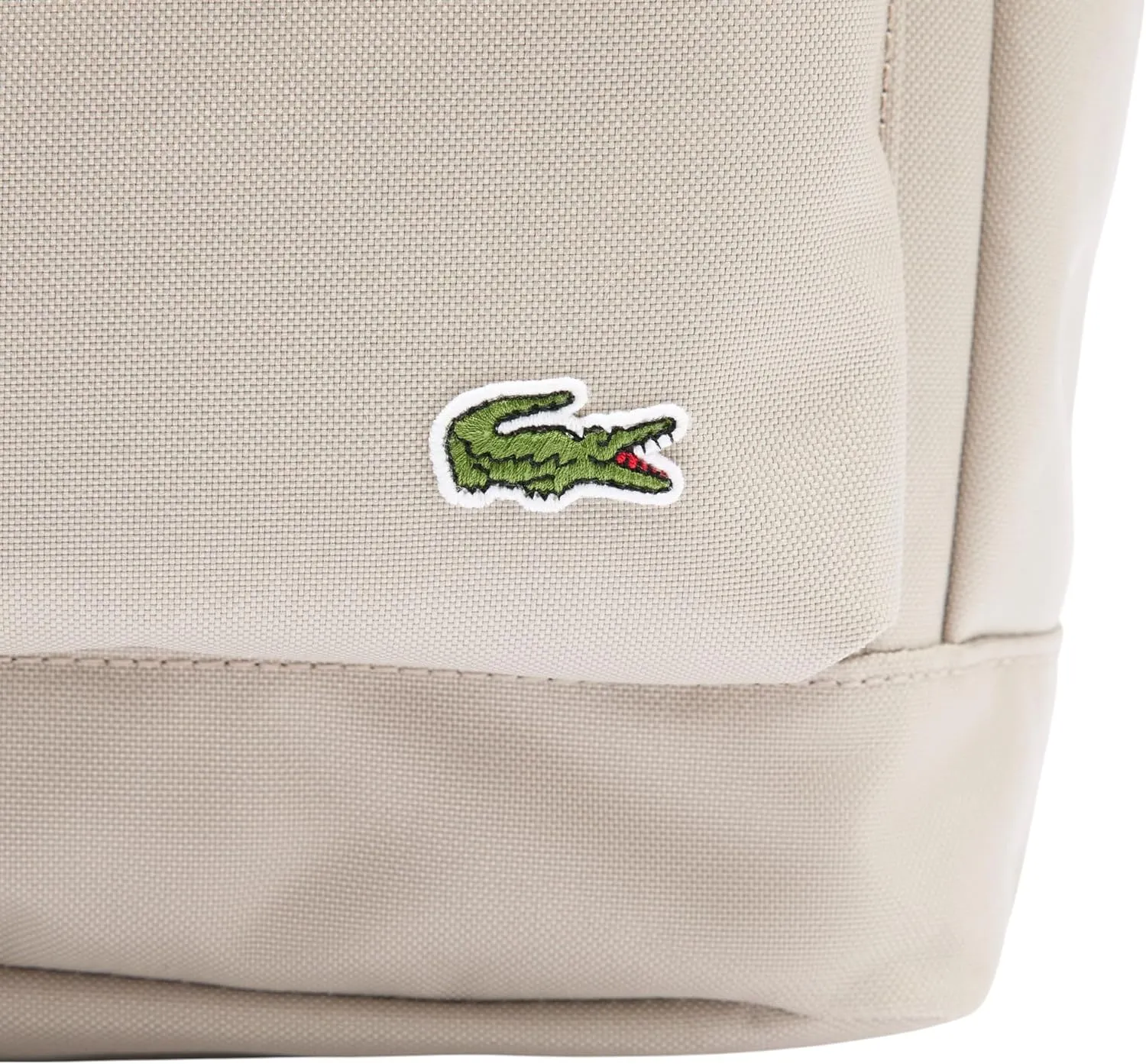 Lacoste Unisex Neocroc Rectangular Backpack, Roasted Cashew, One Size