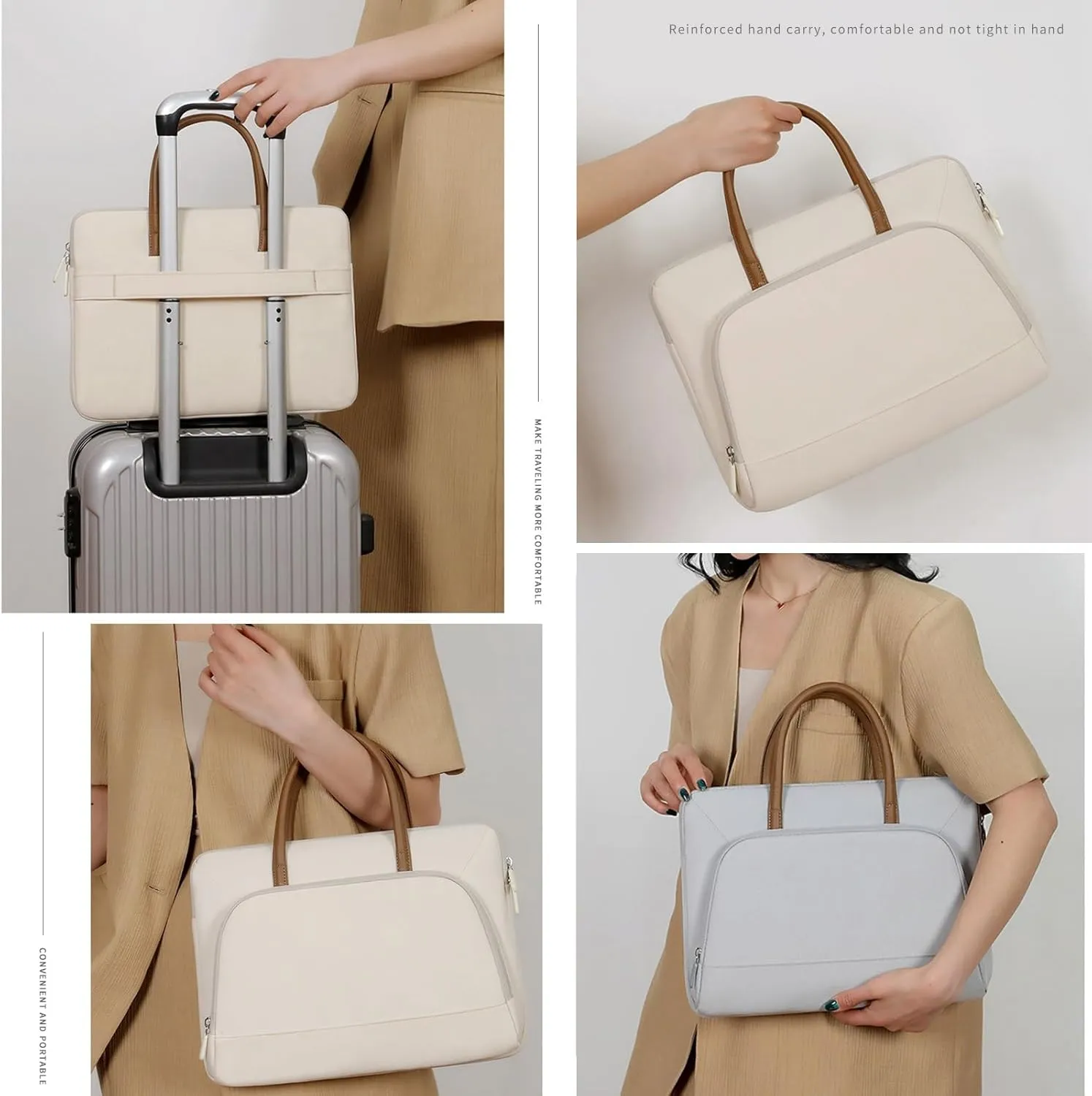 Laptop Bag for Women, Elegant Messenger Briefcase Computer Bag for Office Travel Business