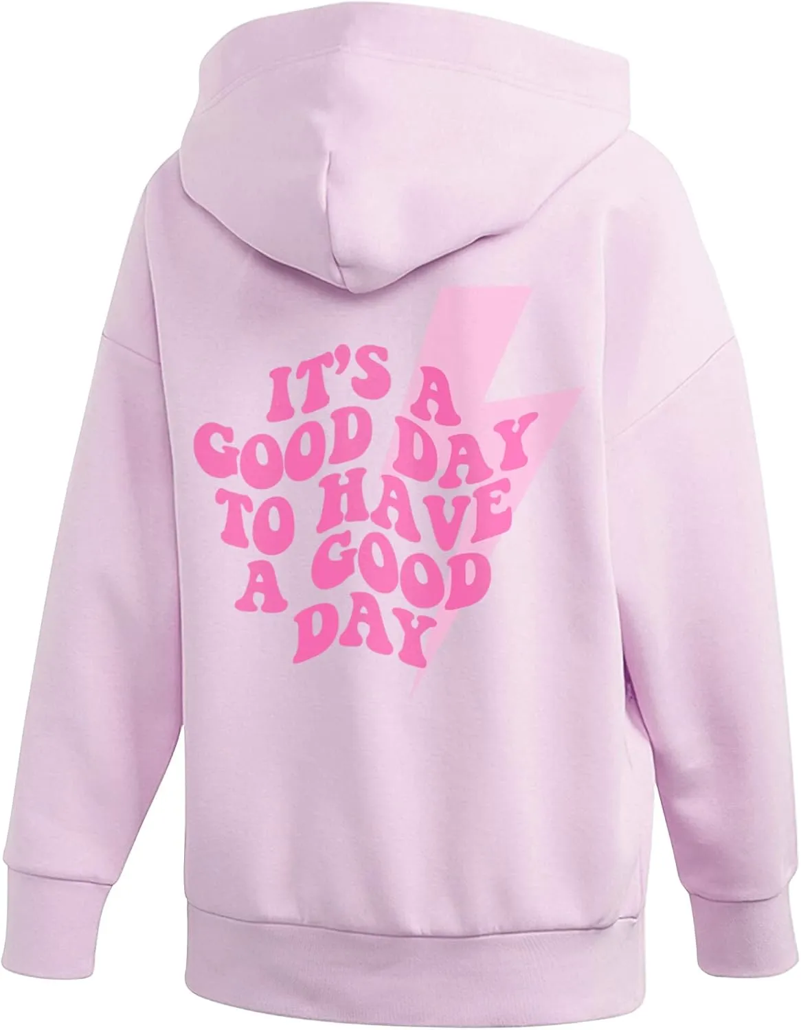 LASFOUR Have A Good Day Hoodies With Sayings On Back for Teen Girls, Trendy Sweatshirts for Teen Girls, Preppy Sweatshirts