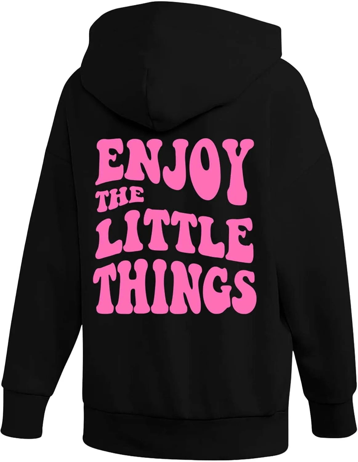 LASFOUR Oversized Trendy Hoodie For Teen Girls, Oversized Sweatshirt, Preppy Sweatshirt, Sweatshirts With Sayings On Back