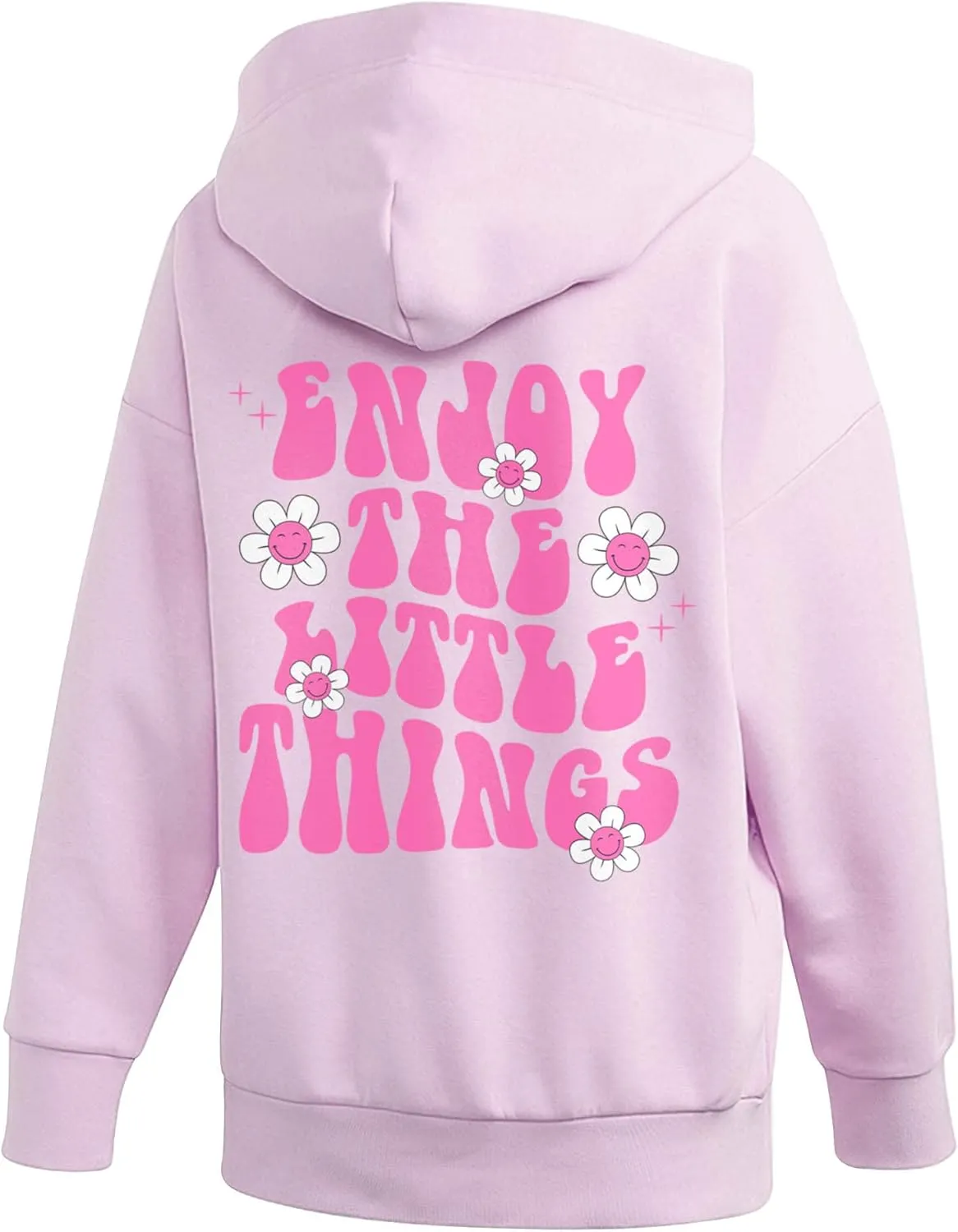 LASFOUR Oversized Trendy Hoodie For Teen Girls, Oversized Sweatshirt, Preppy Sweatshirt, Sweatshirts With Sayings On Back