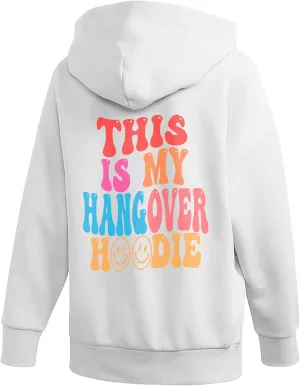 LASFOUR Trendy Oversized Hoodies With Words On Back for Teen Girls, Preppy Sweatshirts, Cute Oversized Shirts for Teen Girls